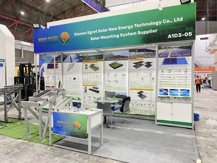 Suporte de montagem solar Egret brilha na Solartech Indonesia 2026