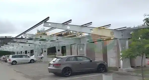 Conclusão bem-sucedida do projeto europeu de garagem solar dupla face