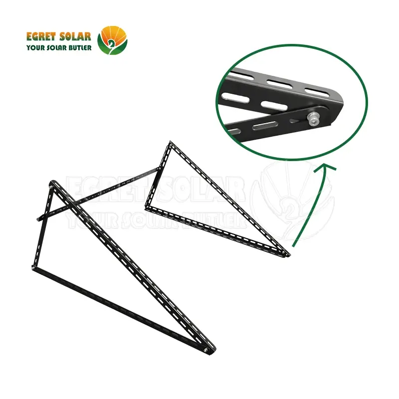 Sistema de montagem do tripé solar de ângulo ajustável