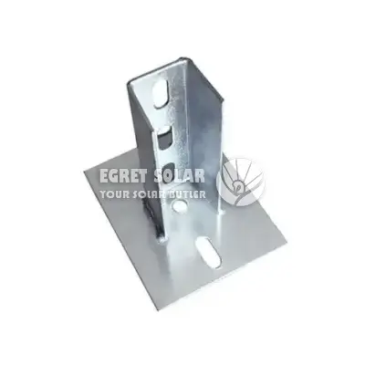 Base Solar em Aço Carbono