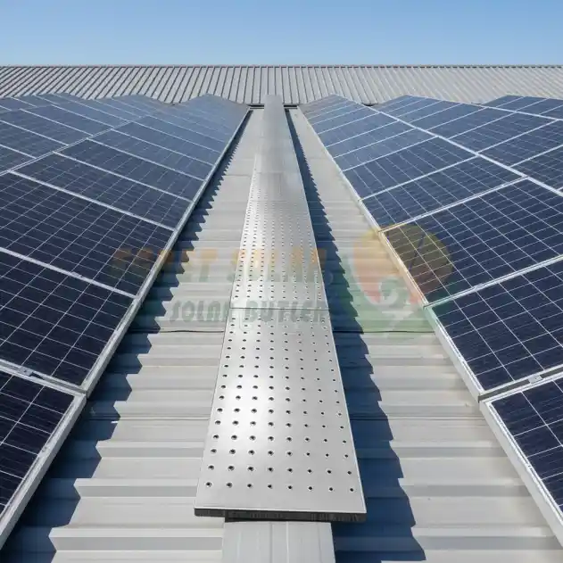 Passarela ZAM para montagem em telhado solar