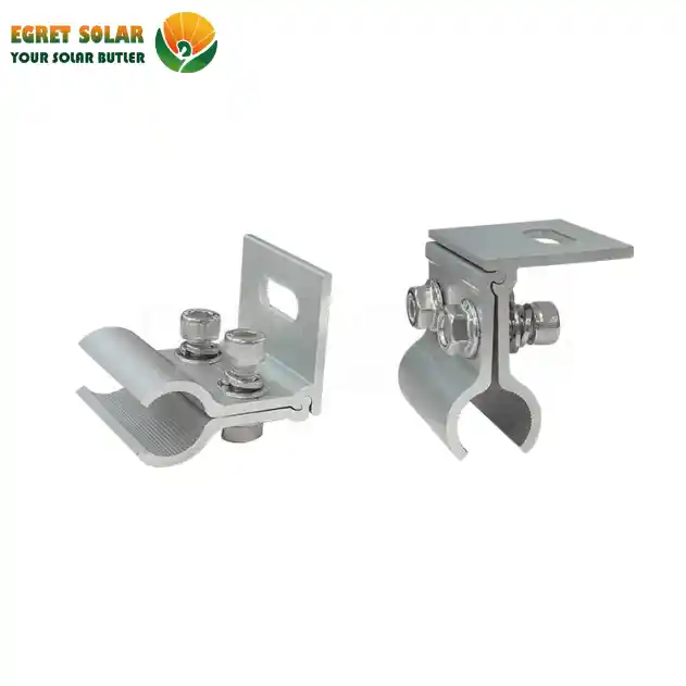 Braçadeira de telhado com costura solar
