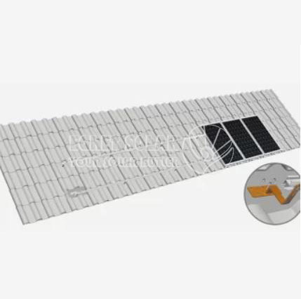 Gancho solar para telhado de telha