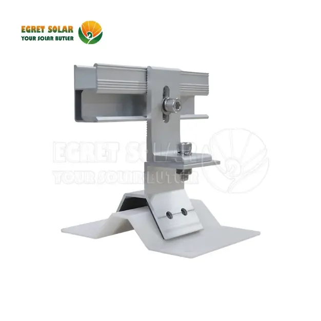 Braçadeira solar de metal trapézio