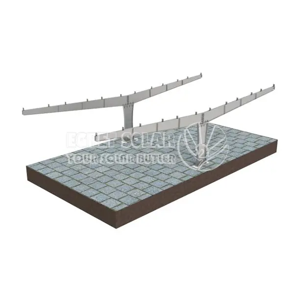Y Tipo Sistema de montagem de garagem solar de pó único
